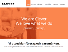 Tablet Screenshot of clever.se